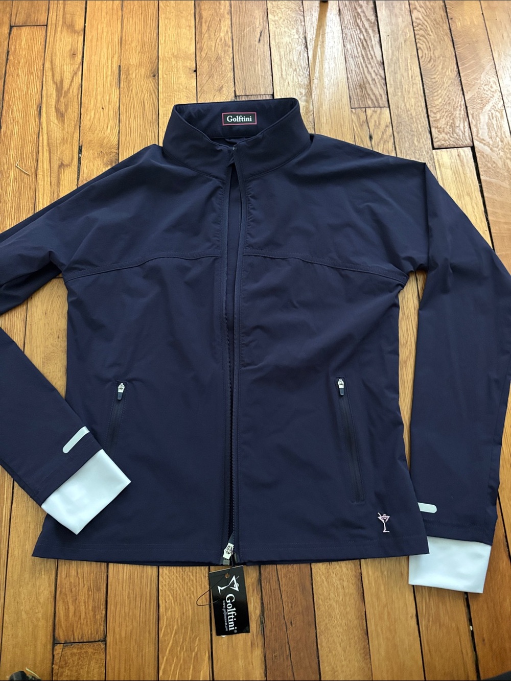 Golftini ⛳️ Women's Navy Full-Zip Performance Jacket NWT - Picture 5 of 9